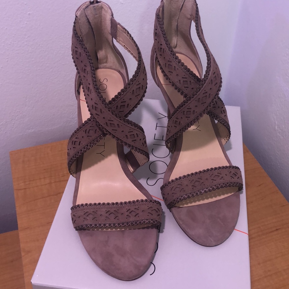 NWT Sole Society Mauve Venus High Heel Sandals size 10 M - Picture 5 of 11
